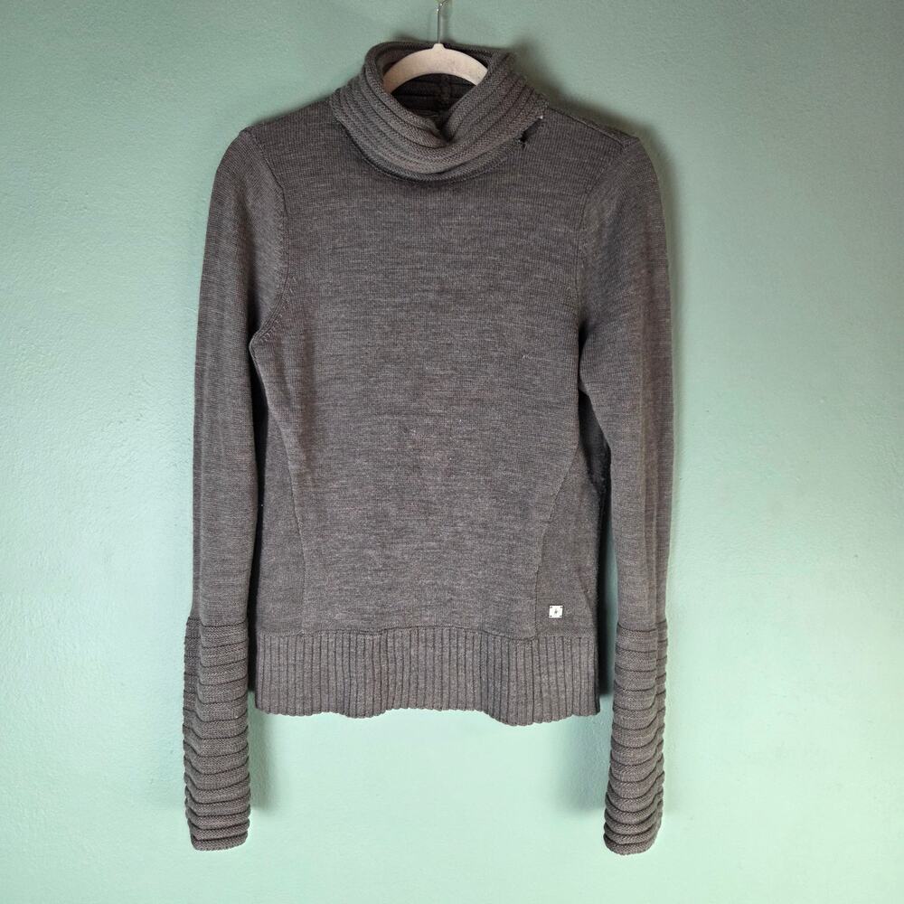 Smartwool Womens M Hayden Spires Turtle Neck Sweater Merino Wool Granola Outdoor